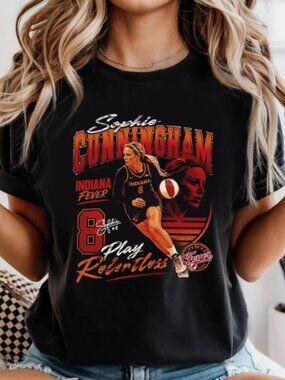 Sophie Cunningham Indiana Fever 'Play Relentless' Black Tee